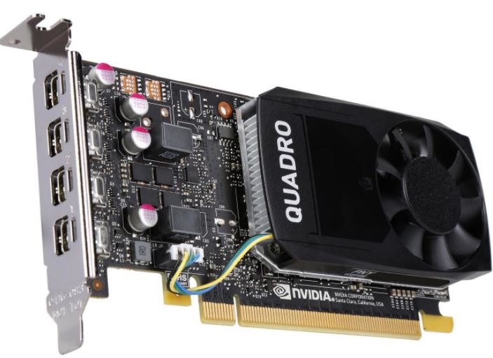 Nvidia Quadro P1000 4GB GDDR5 4-port Mini-DisplayPort Graphics